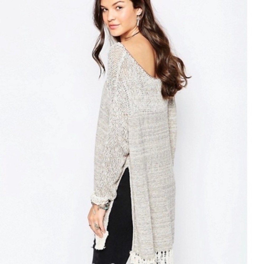 Free People Haiku Side Slit Pullover Sweater - Picture 9 of 9